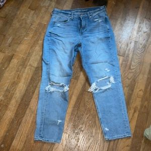 distressed american eagle jeans